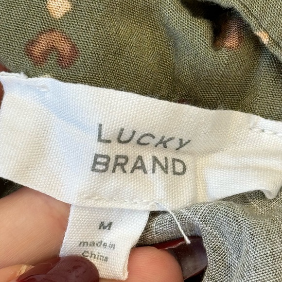 Lucky Brand- green midi dress M e98-15 - Picture 3 of 5